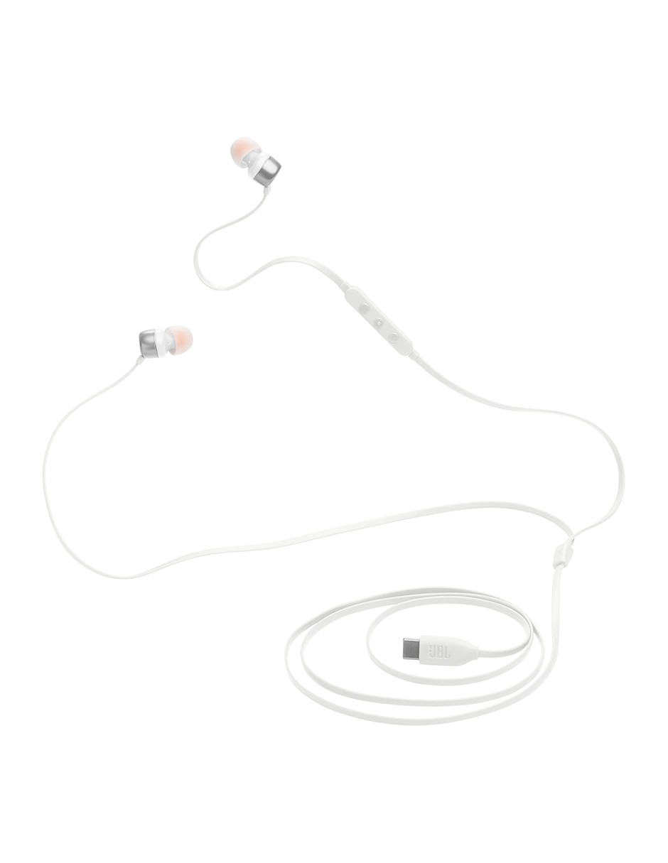 AUDÍFONO IN EAR JBL JBLT310C, BLANCO