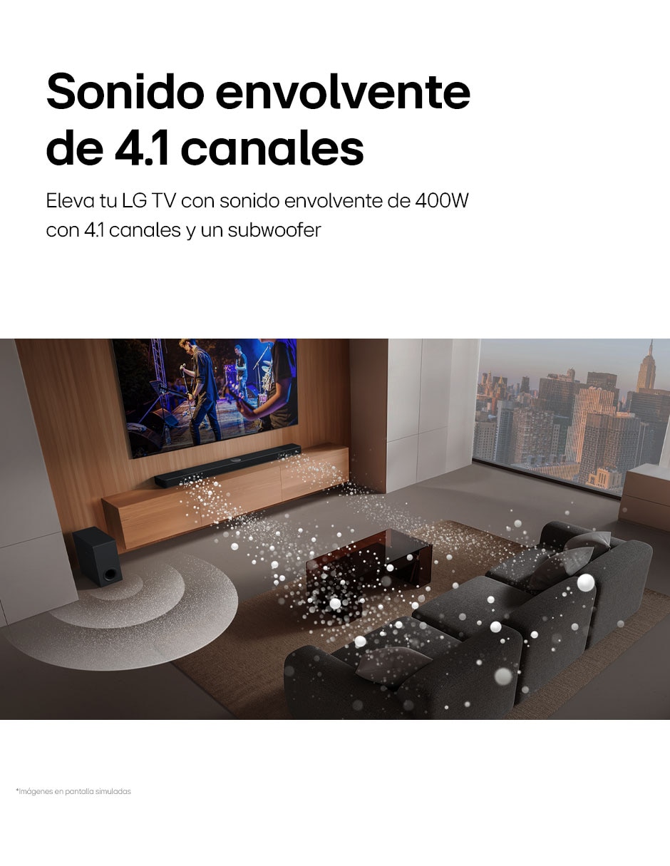 Barra de sonido S40T con subwoofer 19