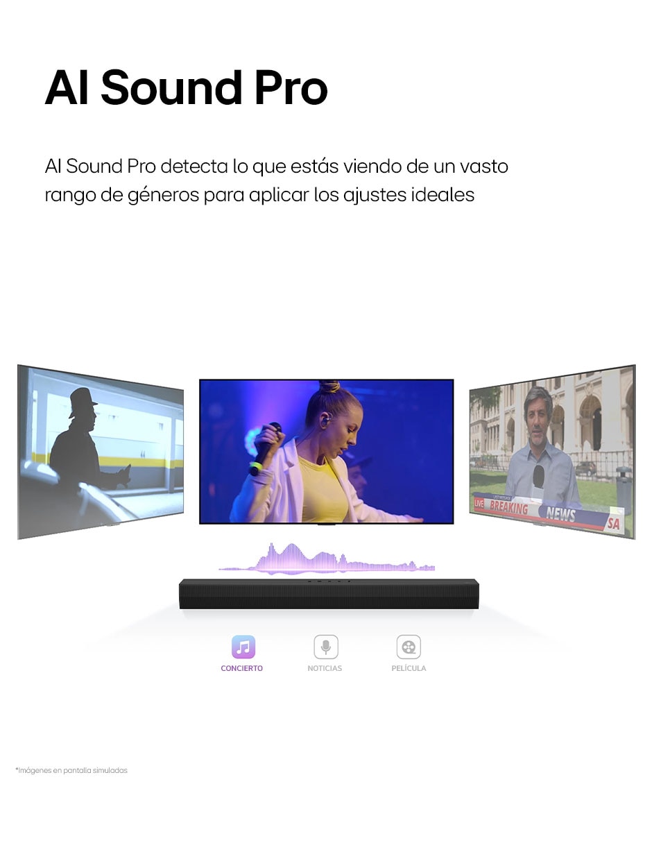Barra de sonido S40T con subwoofer 20