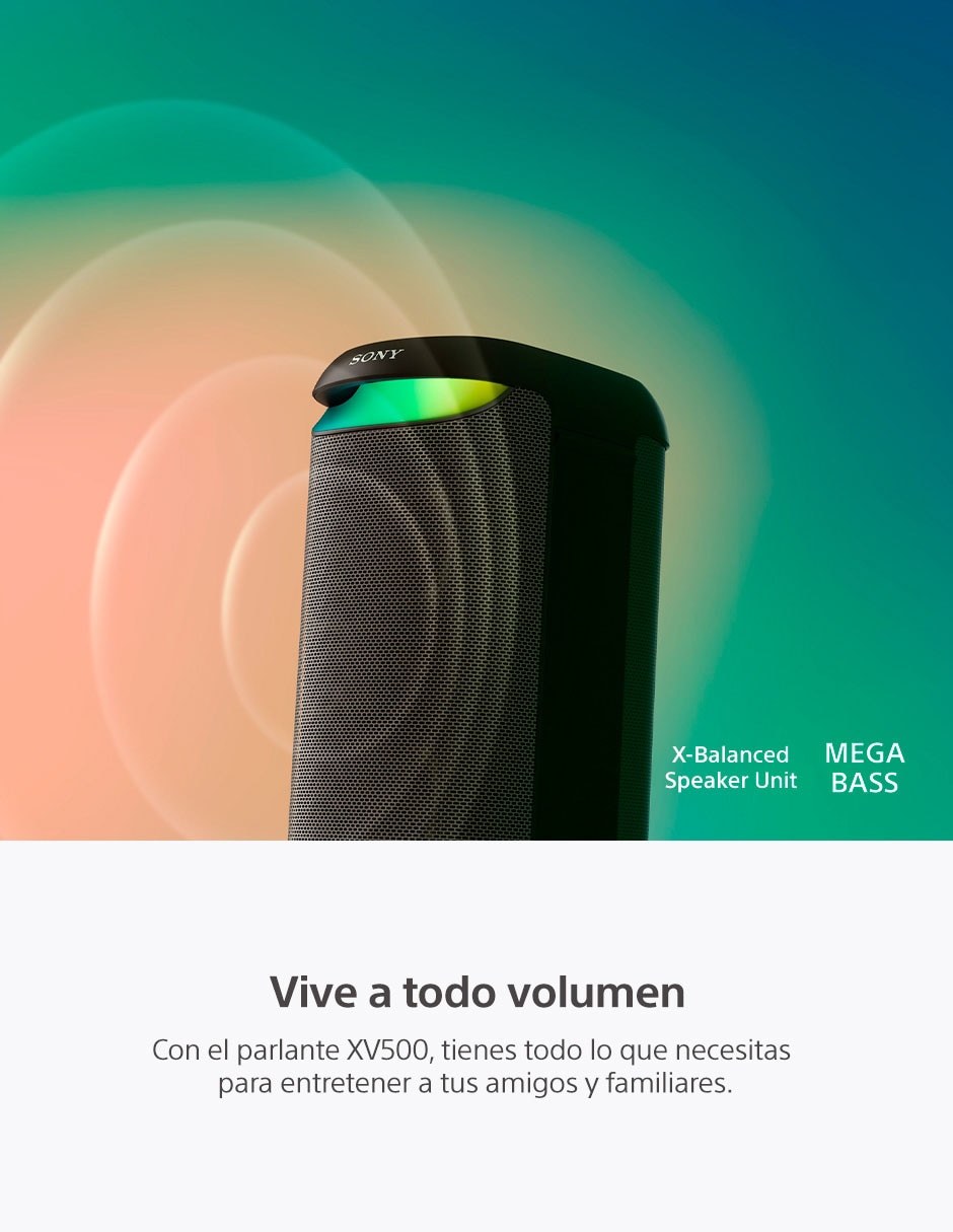 Bocina recargable XV500 bluetooth 2