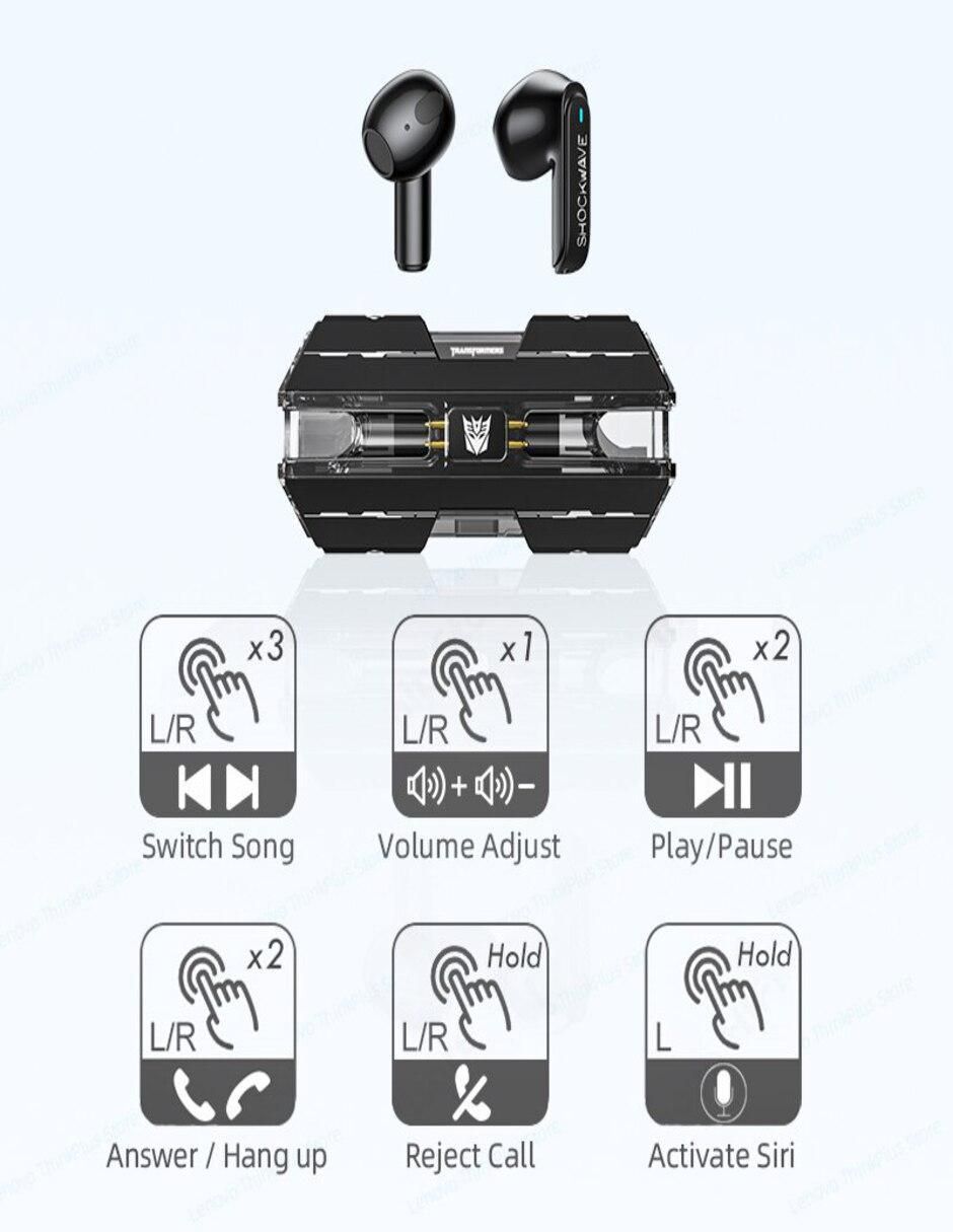 Audífonos True Wireless Tf-T01 inalámbricos con cancelación de ruido 2