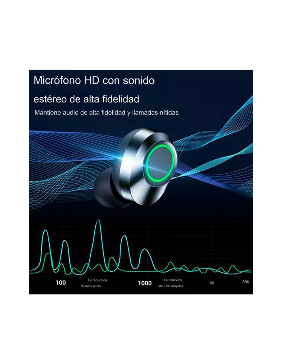 Audífonos True Wireless Bq40 inalámbricos con cancelación de ruido 2