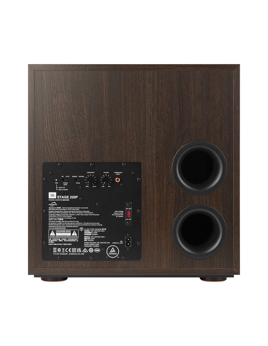 SUBWOOFER JBL JBL220P, NEGRO