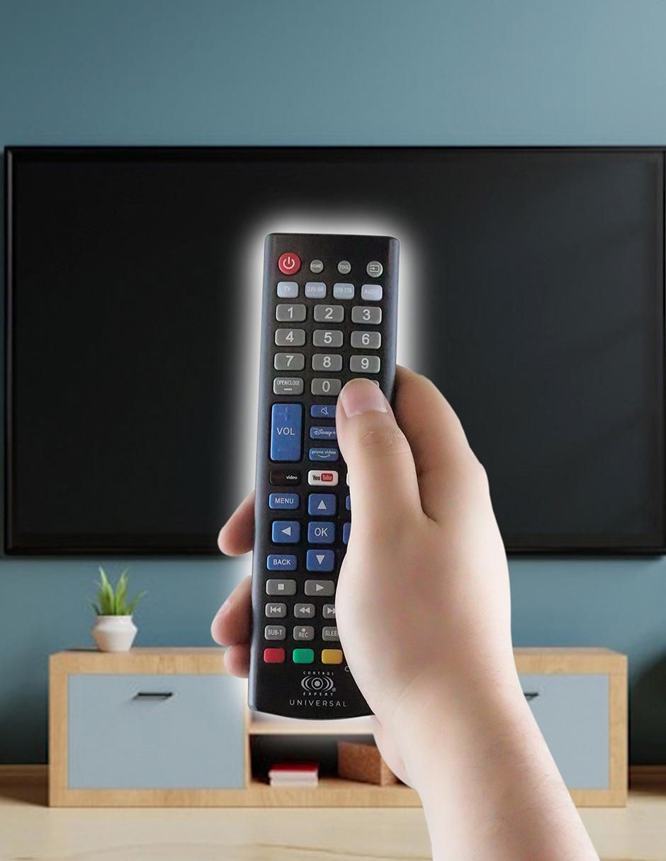 Control remoto universal CE-U4X Smart TV, Streaming, pantallas, minicomponentes, barras de sonido, Blu-Ray y DVD 7