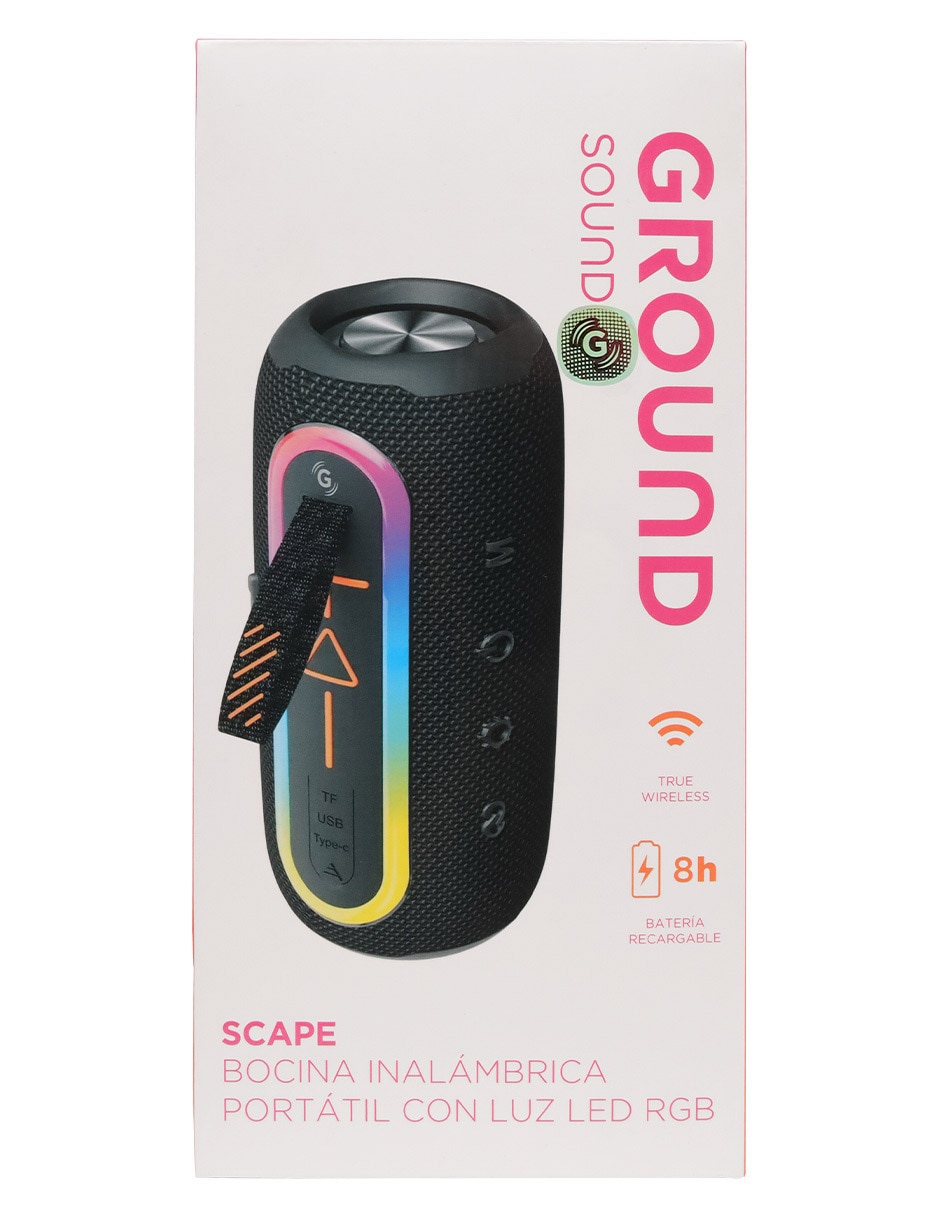 Bocina portátil Scape rgb inalámbrica 2