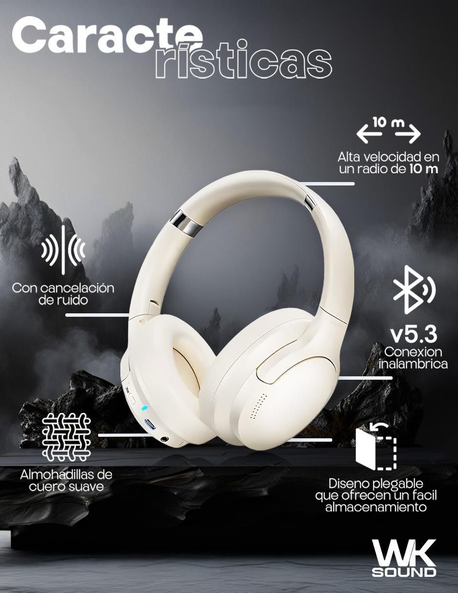 Audífonos On-Ear M11 Anc inalámbricos con cancelación de ruido 4