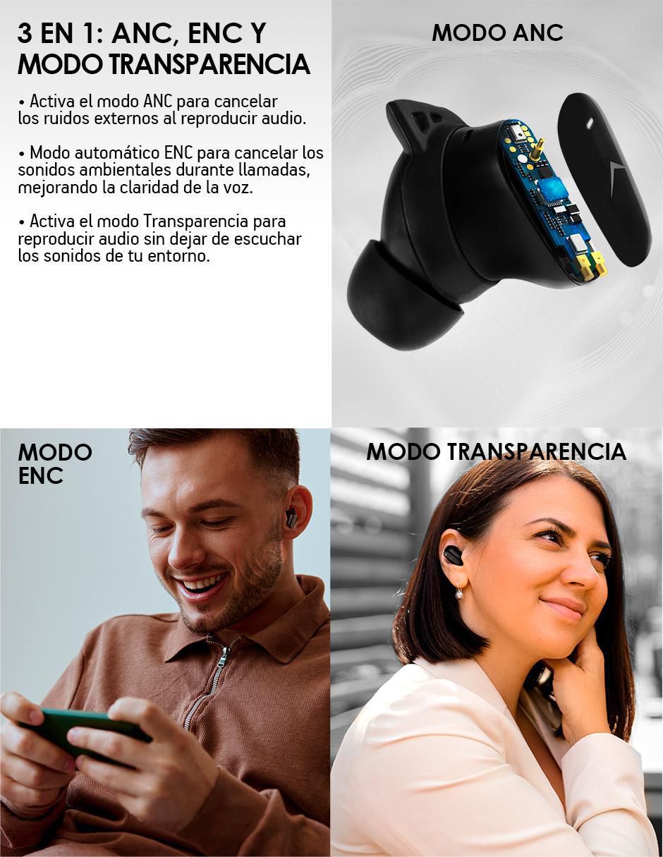 Audífonos True Wireless inalámbricos con cancelación de ruido 4