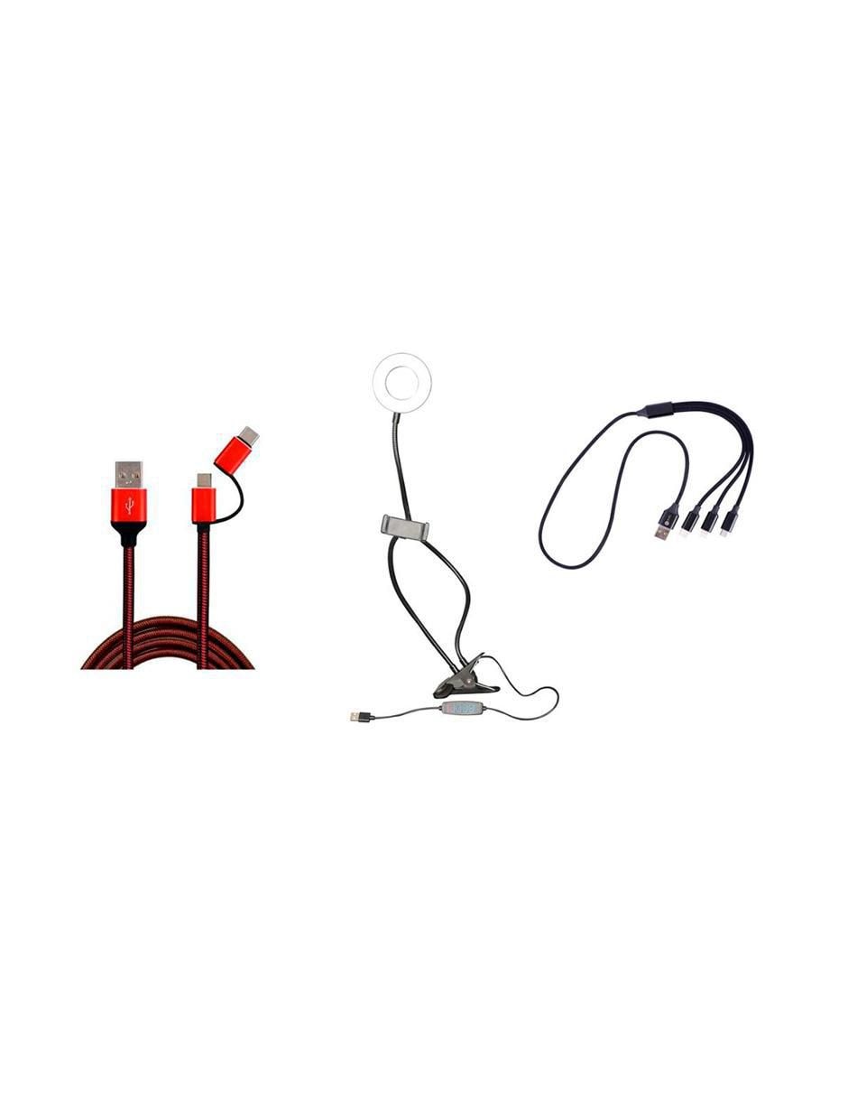 Cable lightning, micro USB y tipo C a tipo lightning de 1 m 1