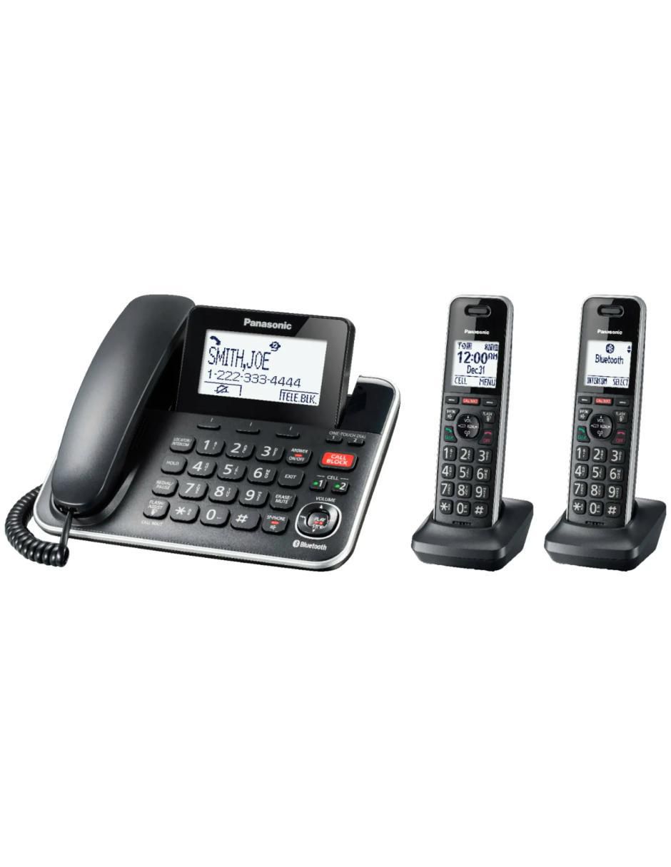 Set de teléfonos KX-TGF882B 3 auriculares 2
