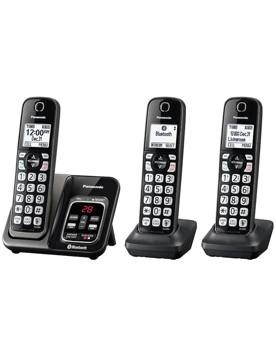 Set de teléfonos inalámbrico KX-TGD563M 3 auriculares 2