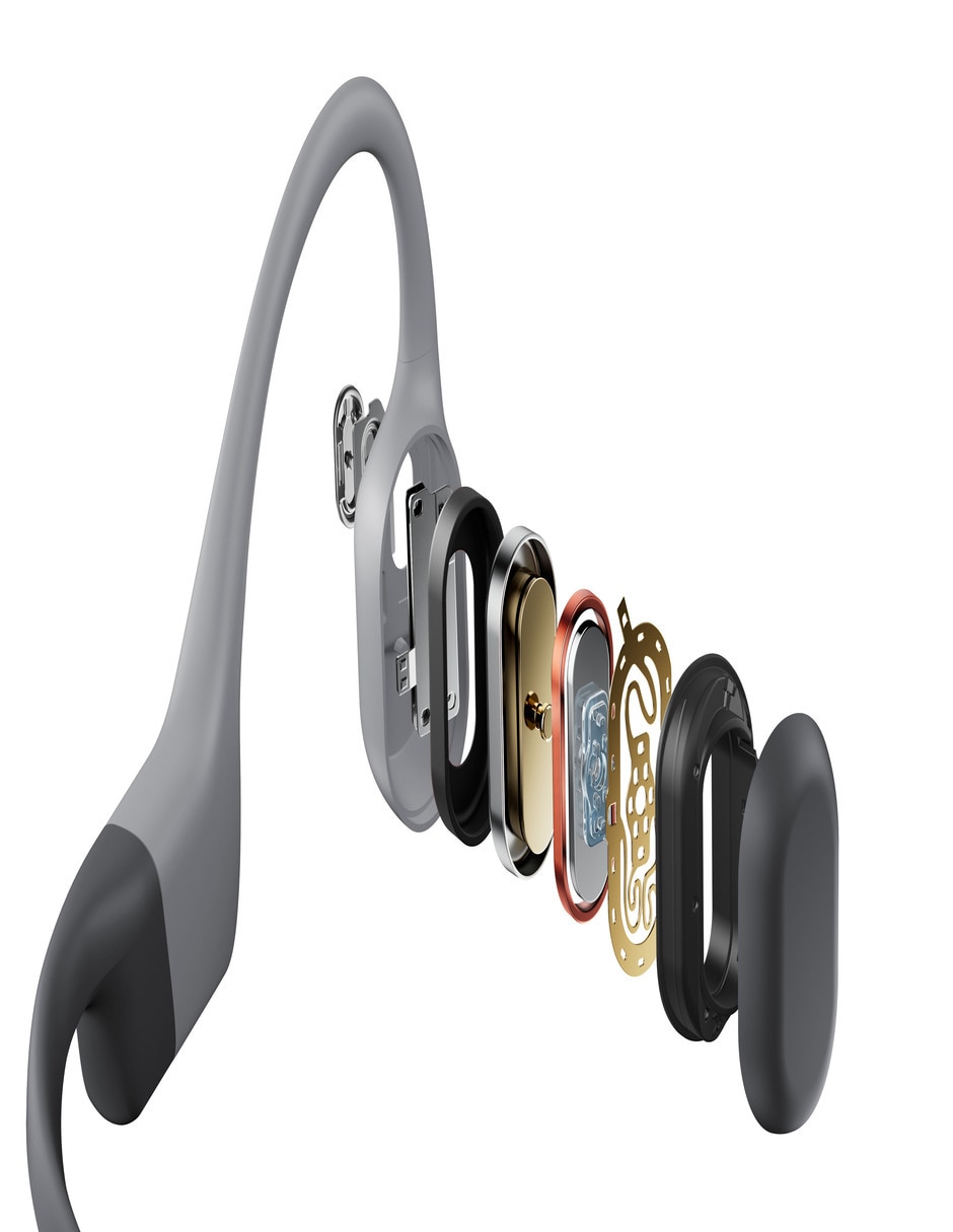 AUDÍFONOS OVER-EAR SHOKZ OPENSWI, GRIS