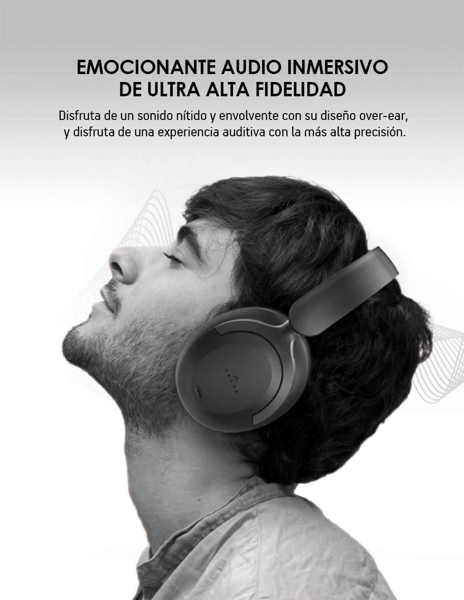 Audífonos On-Ear Anc 35 Db inalámbricos con cancelación de ruido 3
