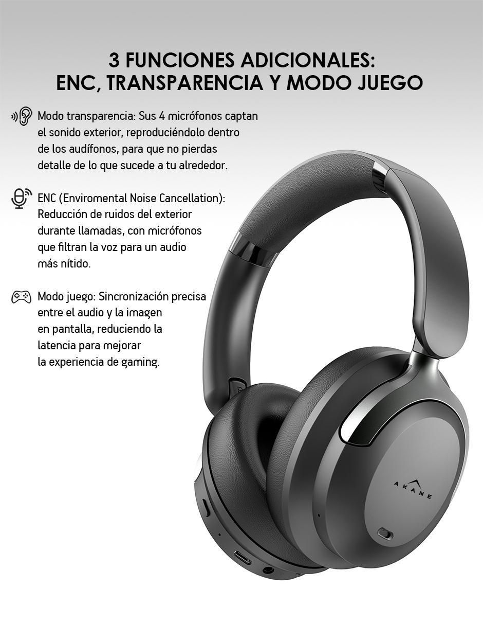 Audífonos On-Ear Anc 35 Db inalámbricos con cancelación de ruido 5