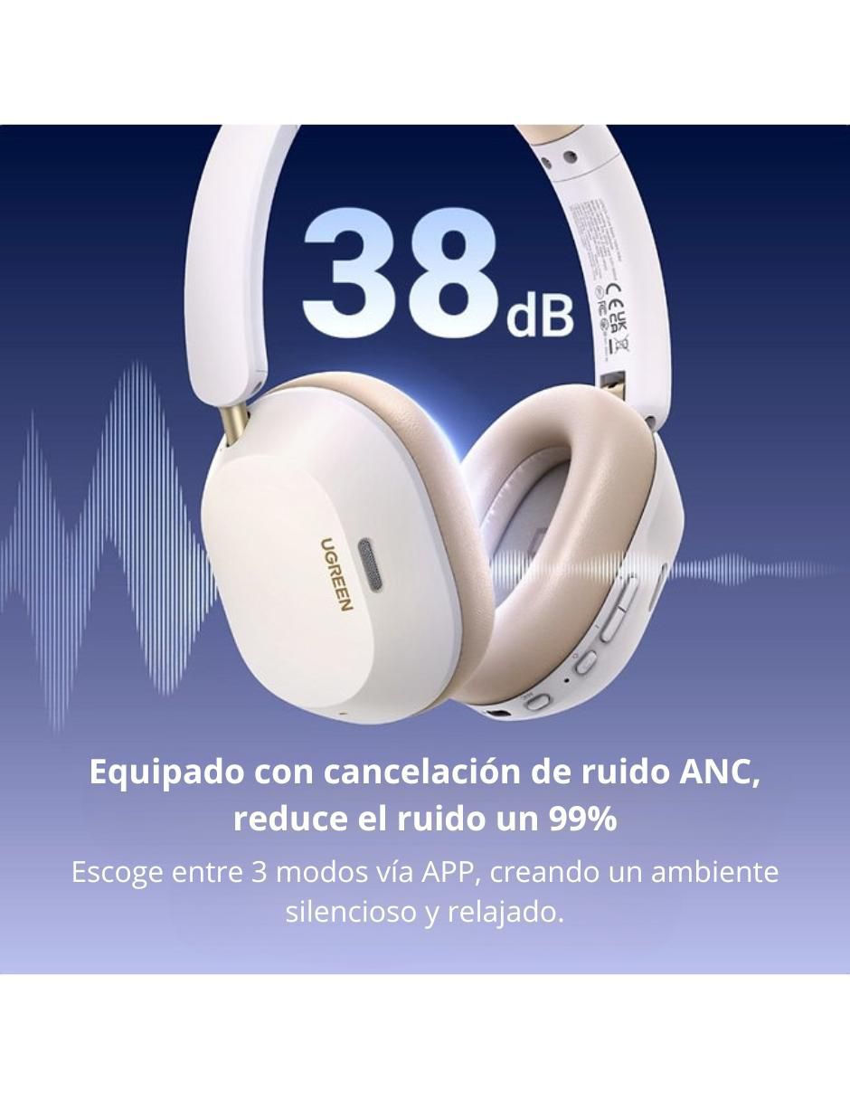 Audífonos On-Ear Hitune Max5C inalámbricos con cancelación de ruido 3