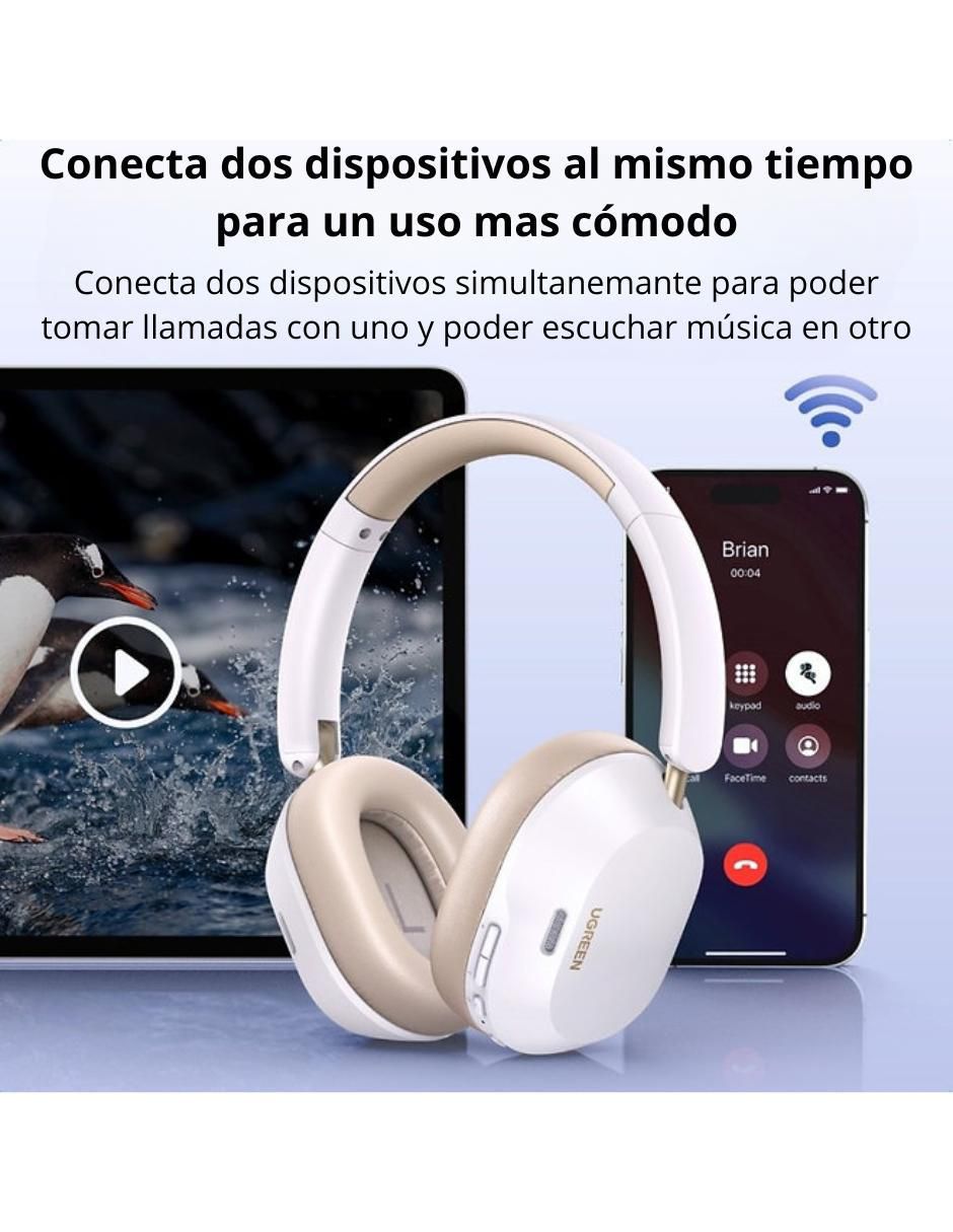Audífonos On-Ear Hitune Max5C inalámbricos con cancelación de ruido 5