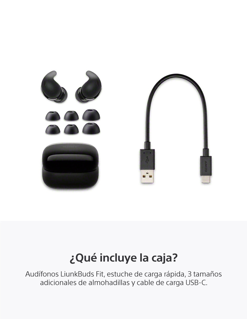 AUDÍFONOS IN-EAR SONY WF-LS910N, NEGRO