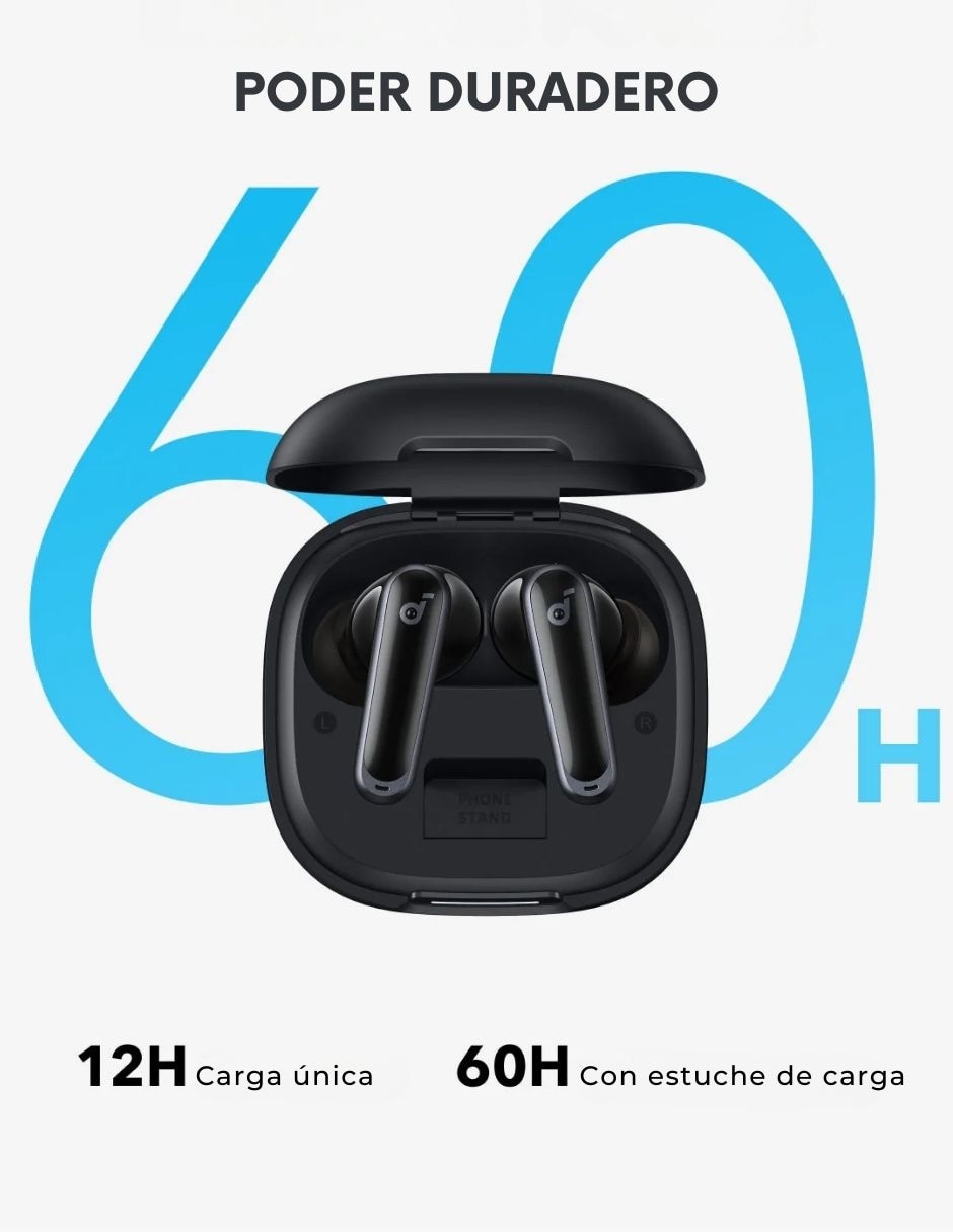 AUDÍFONOS IN-EAR SOUNDCORE A395, NEGRO