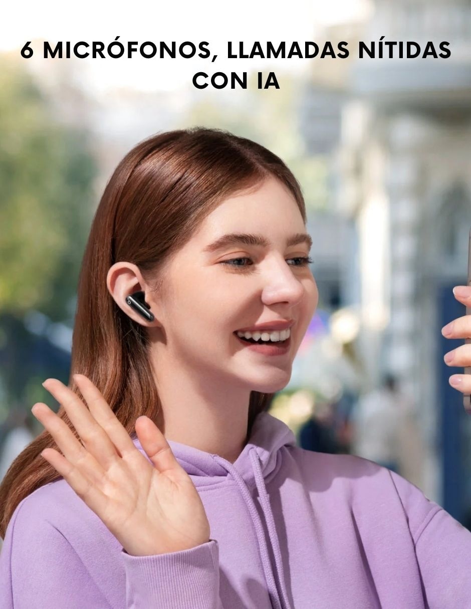 AUDÍFONOS IN-EAR SOUNDCORE A395, NEGRO