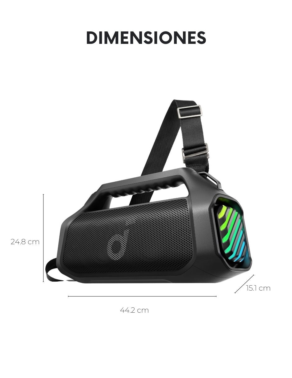 Bocina portátil Boom 2 Pro inalámbrica 7