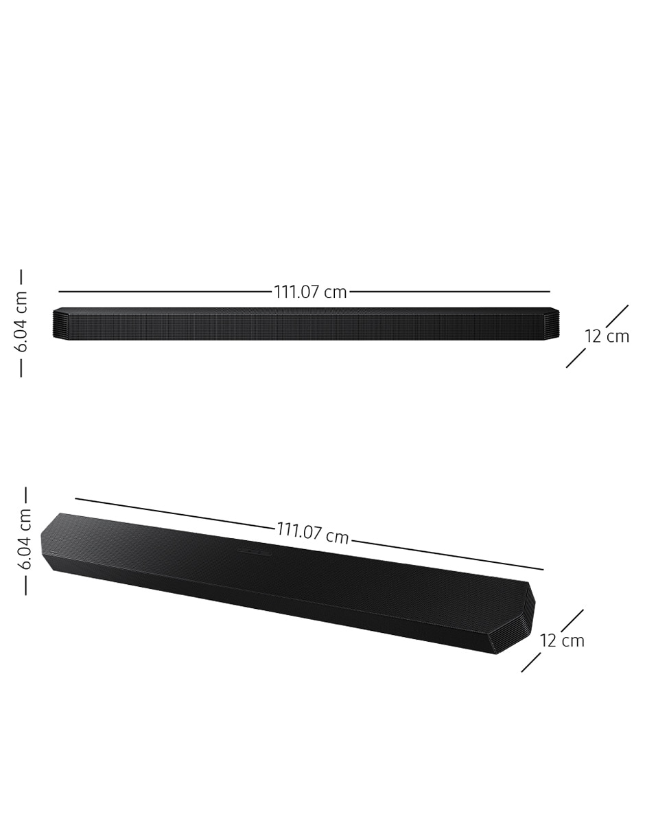 Barra de sonido HW-Q800F/ZX con subwoofer 9