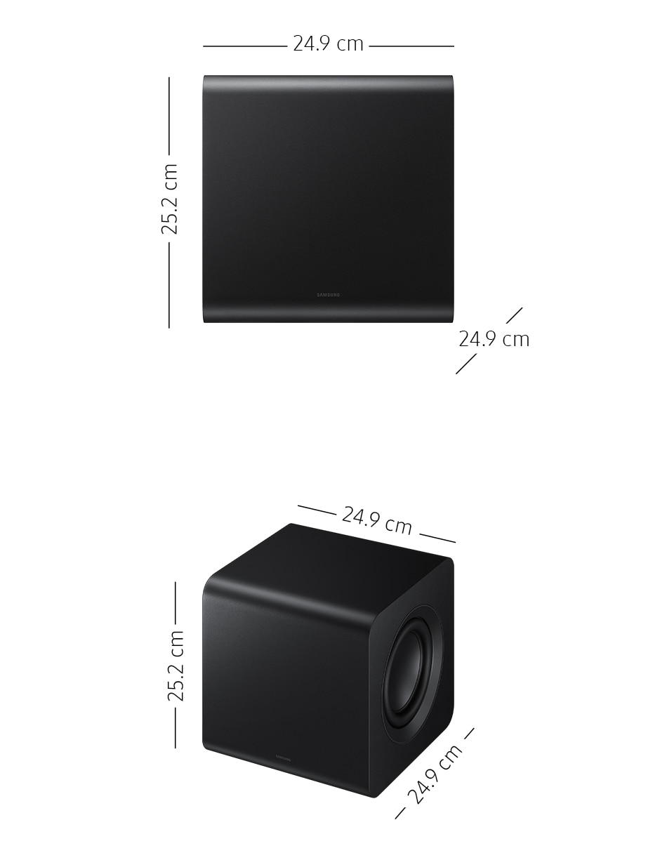Barra de sonido hw-qs700f/zx con subwoofer 12