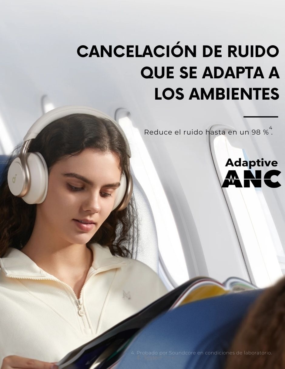 AUDÍFONOS OVER-EAR SOUNDCORE A3, BEIGE