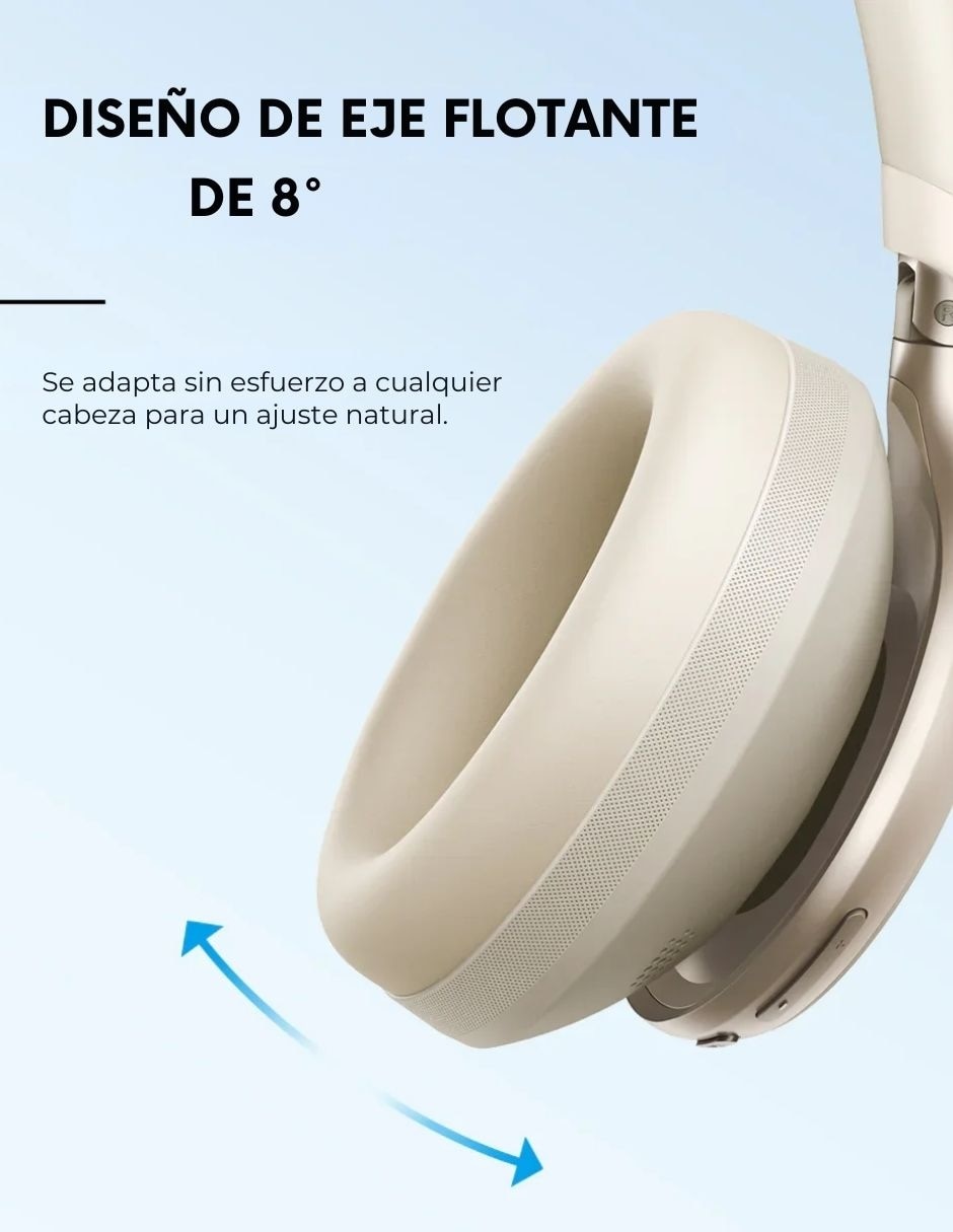 AUDÍFONOS OVER-EAR SOUNDCORE A3, BEIGE