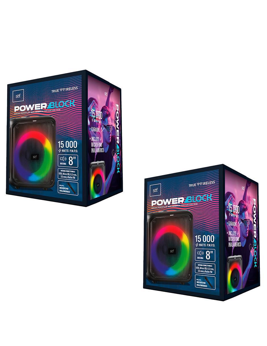 Set de bocinas POWER BLOCK 8 bluetooth 5