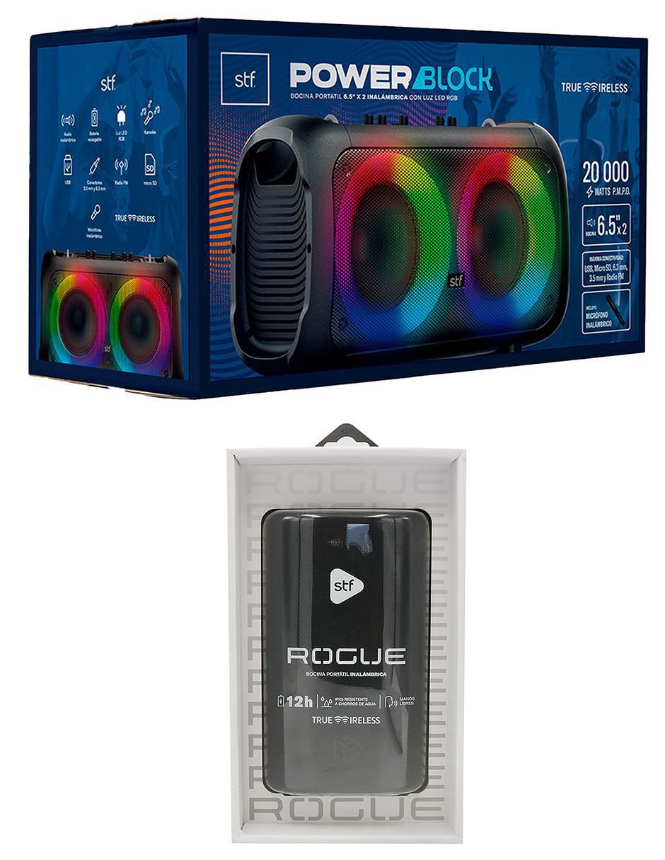 Set de bocinas Power block 6.5 + rogue inalámbrica 7