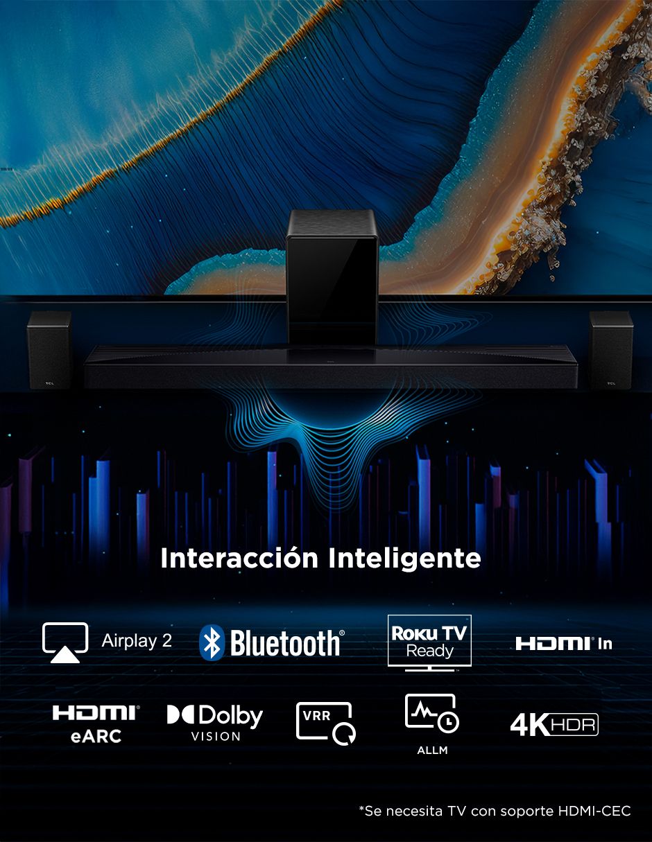 Barra de sonido Q85H con subwoofer 11