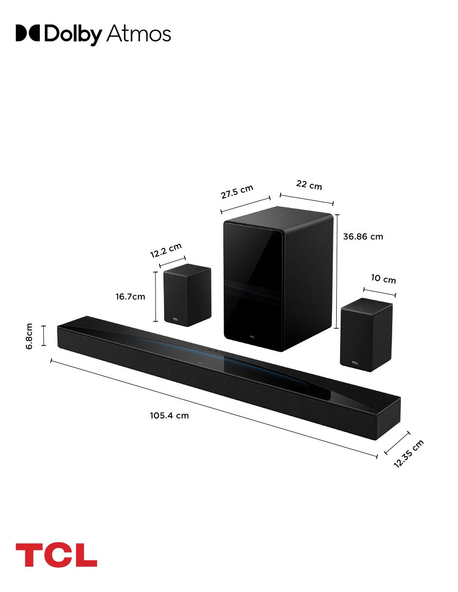 Barra de sonido Q85H con subwoofer 13