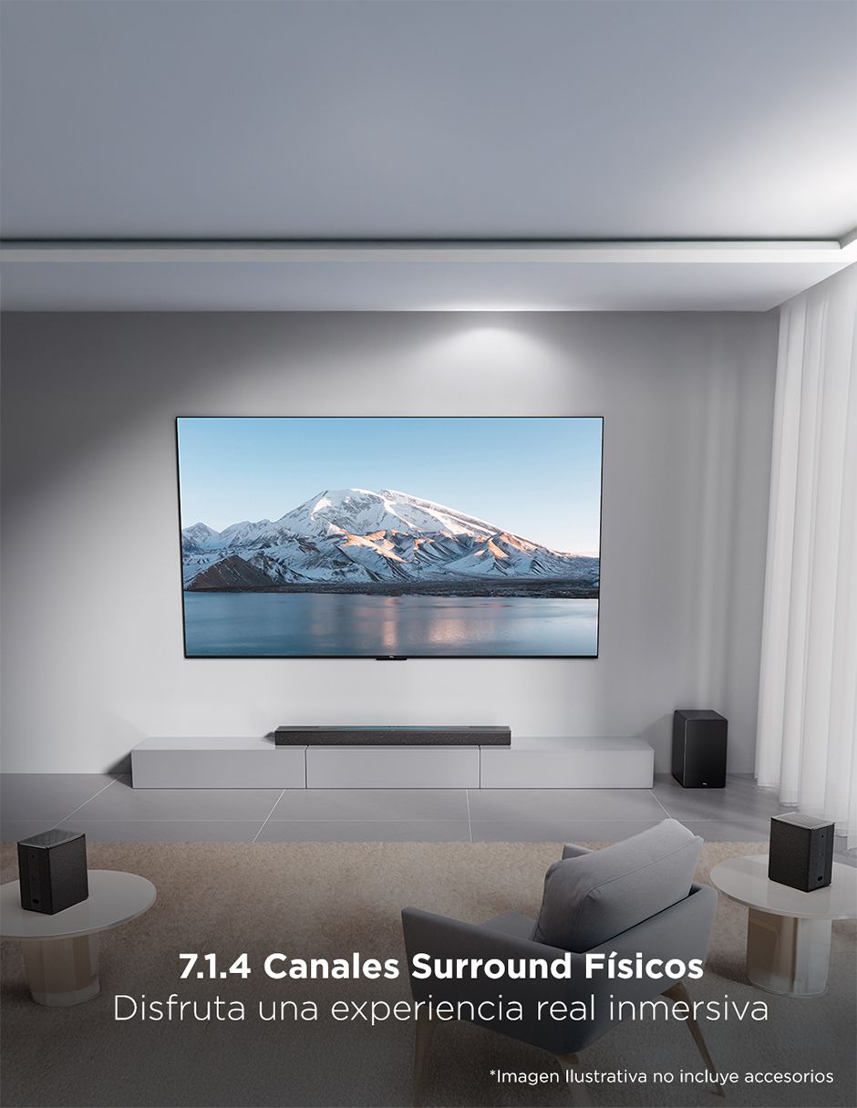 Barra de sonido Q85H con subwoofer 4