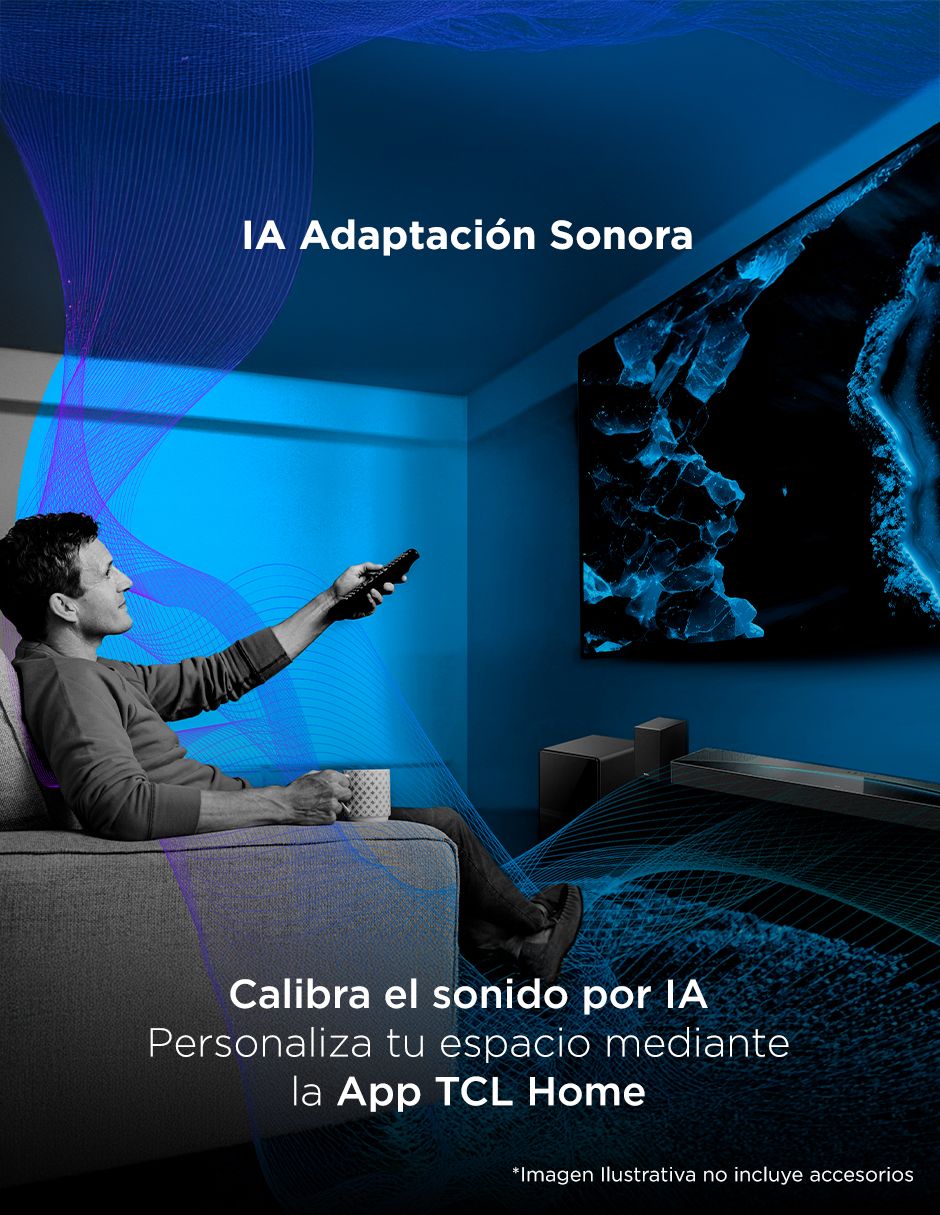 Barra de sonido Q85H con subwoofer 8