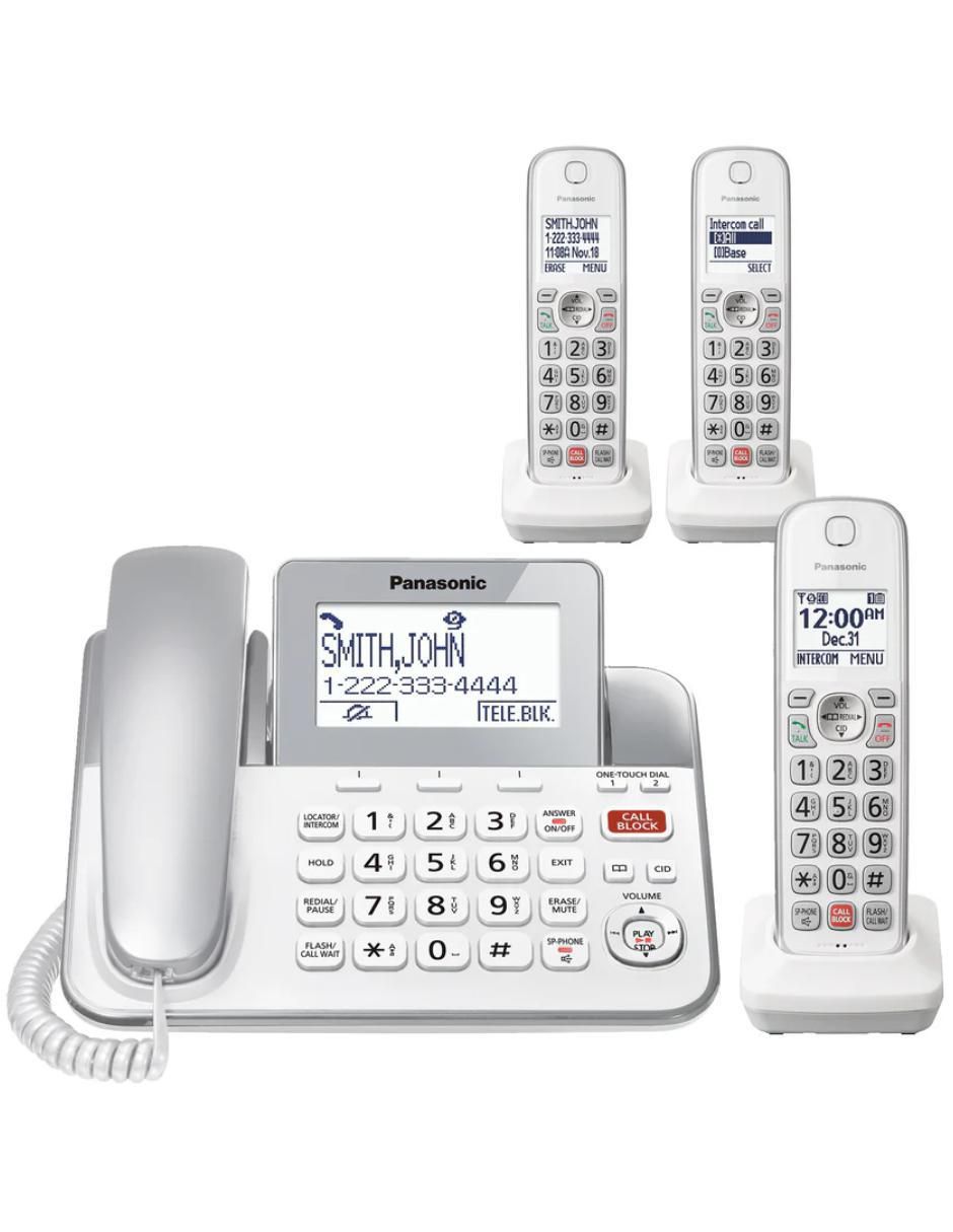 Set de teléfonos KX-TGF853S Silver 4 auriculares 1