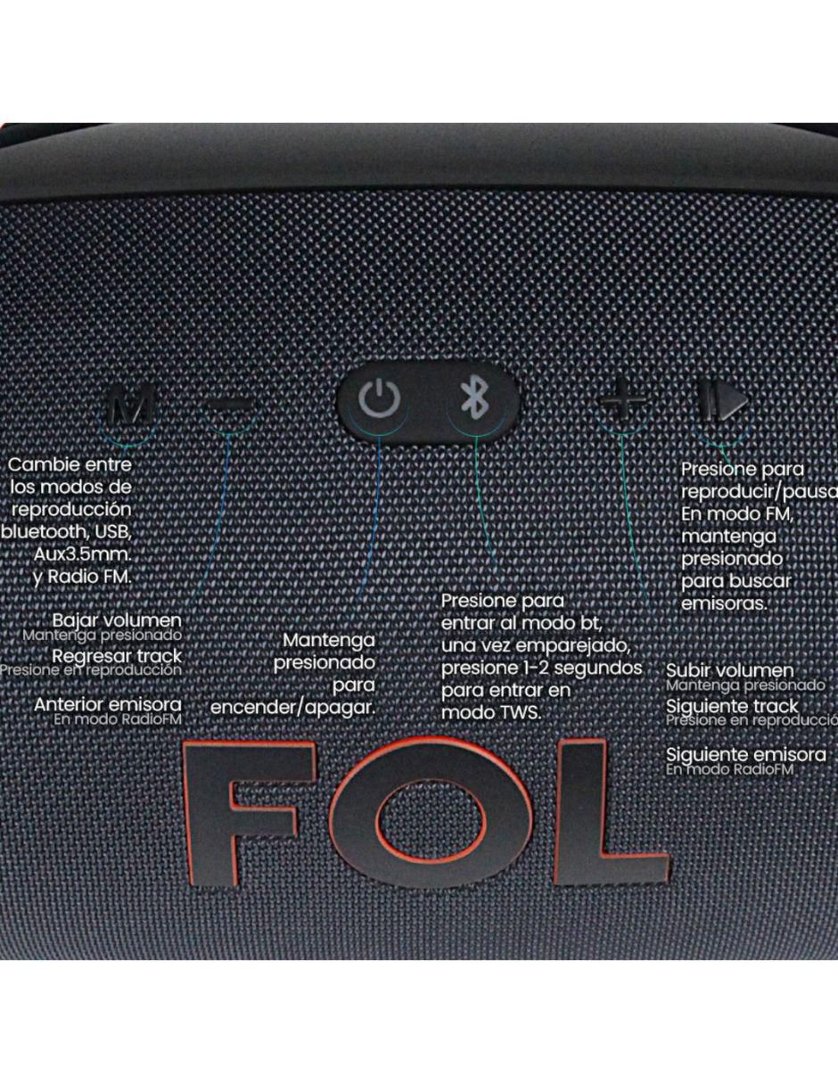 Bocina FS-R207L inalámbrica 6
