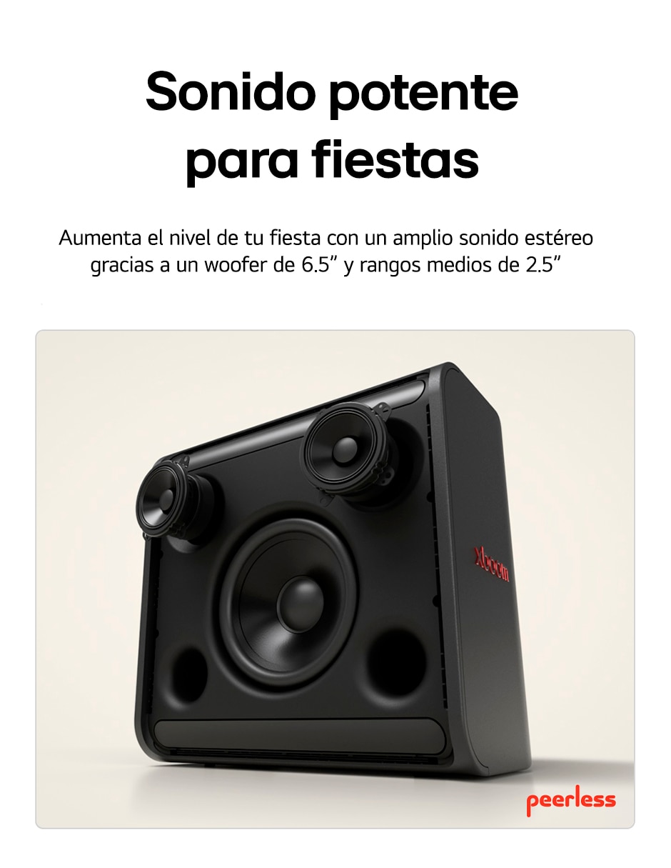 Bocina recargable Xboom Stage 301 bluetooth 6