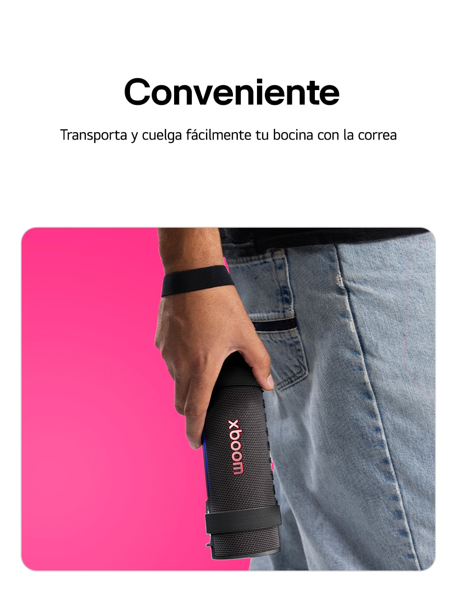 Bocina portátil Xboom Grab bluetooth 7