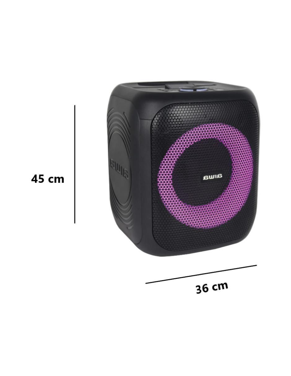 Bocina portátil AWPOK9T-NEGRA bluetooth 6