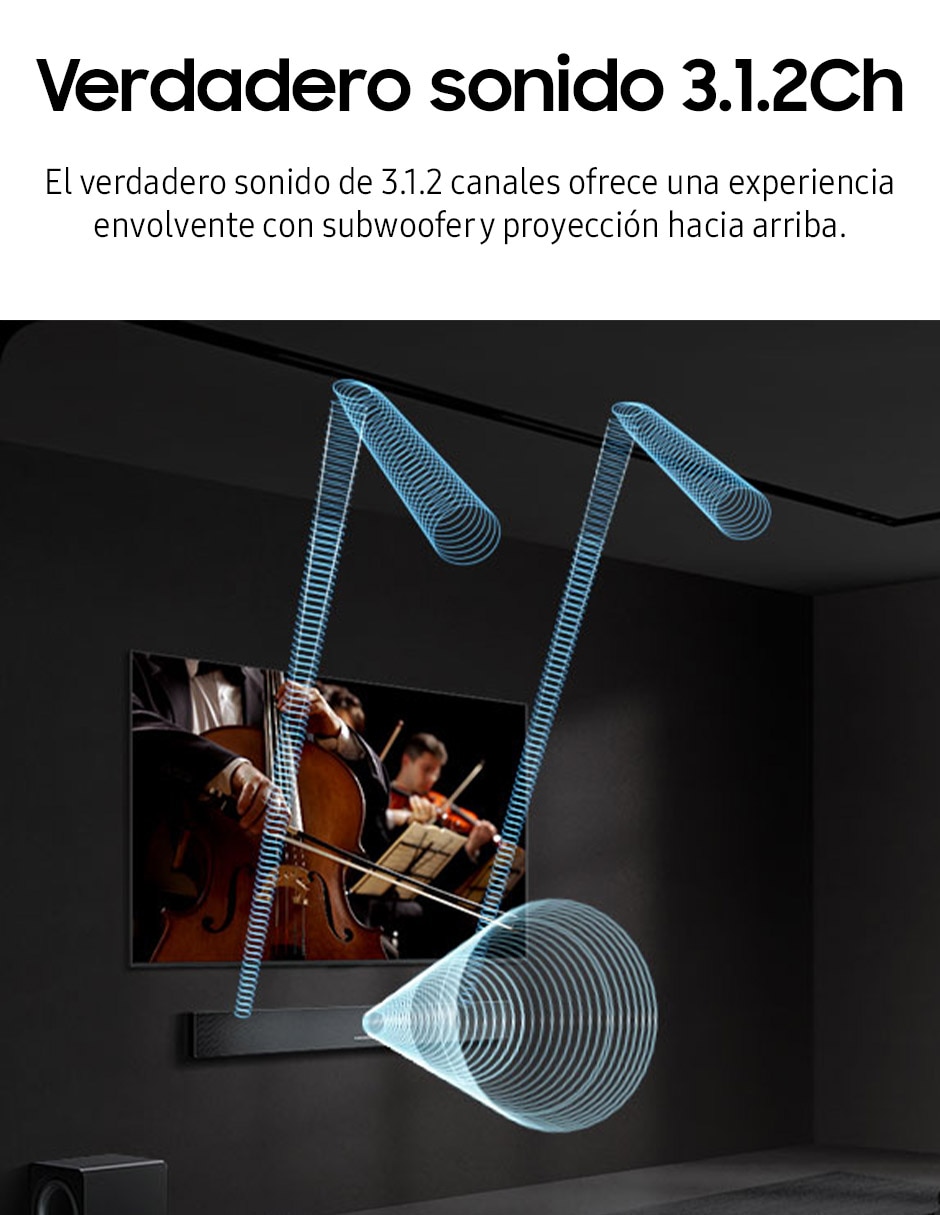 Barra de sonido Hw-Q600F/Zx con subwoofer 7
