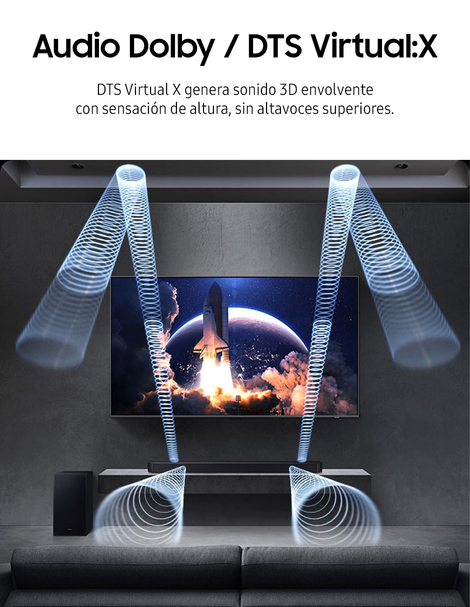 Barra de sonido Hw-Q600F/Zx con subwoofer 8