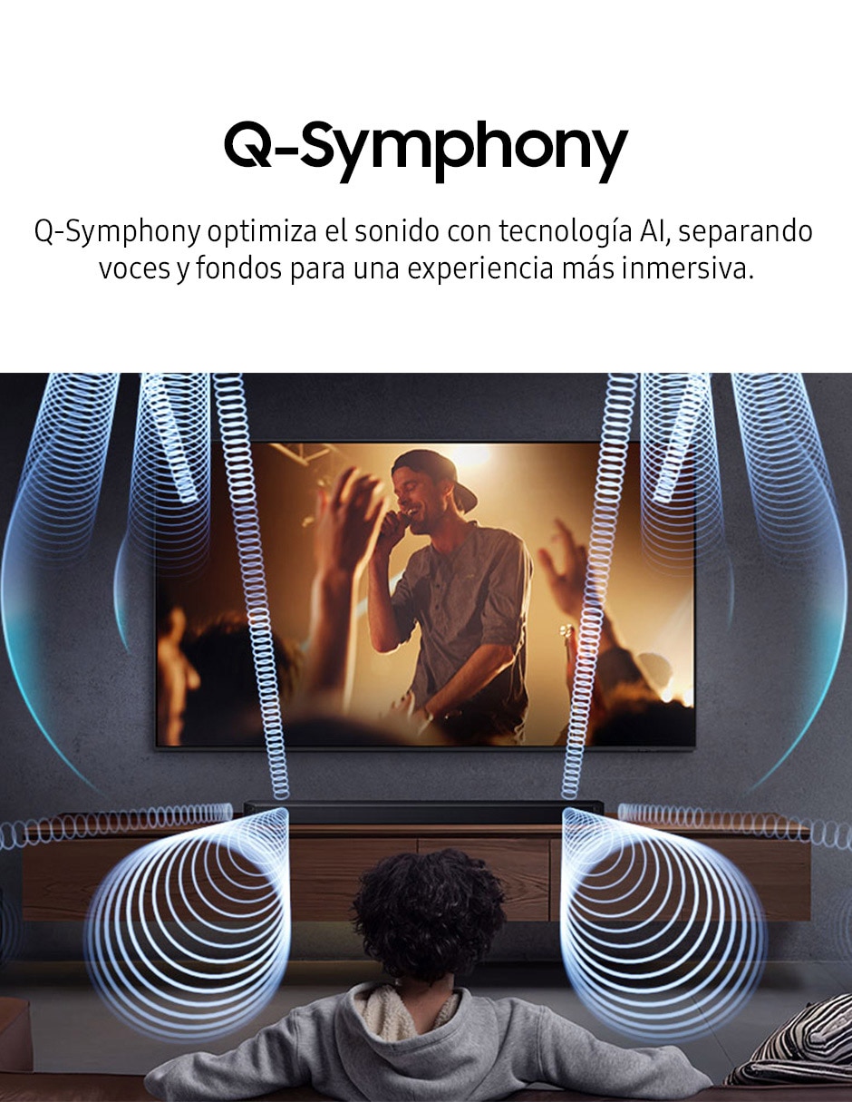 Barra de sonido Hw-Q600F/Zx con subwoofer 9