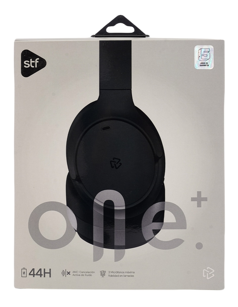 AUDÍFONOS ON-EAR STF ONE PLUS, NEGRO