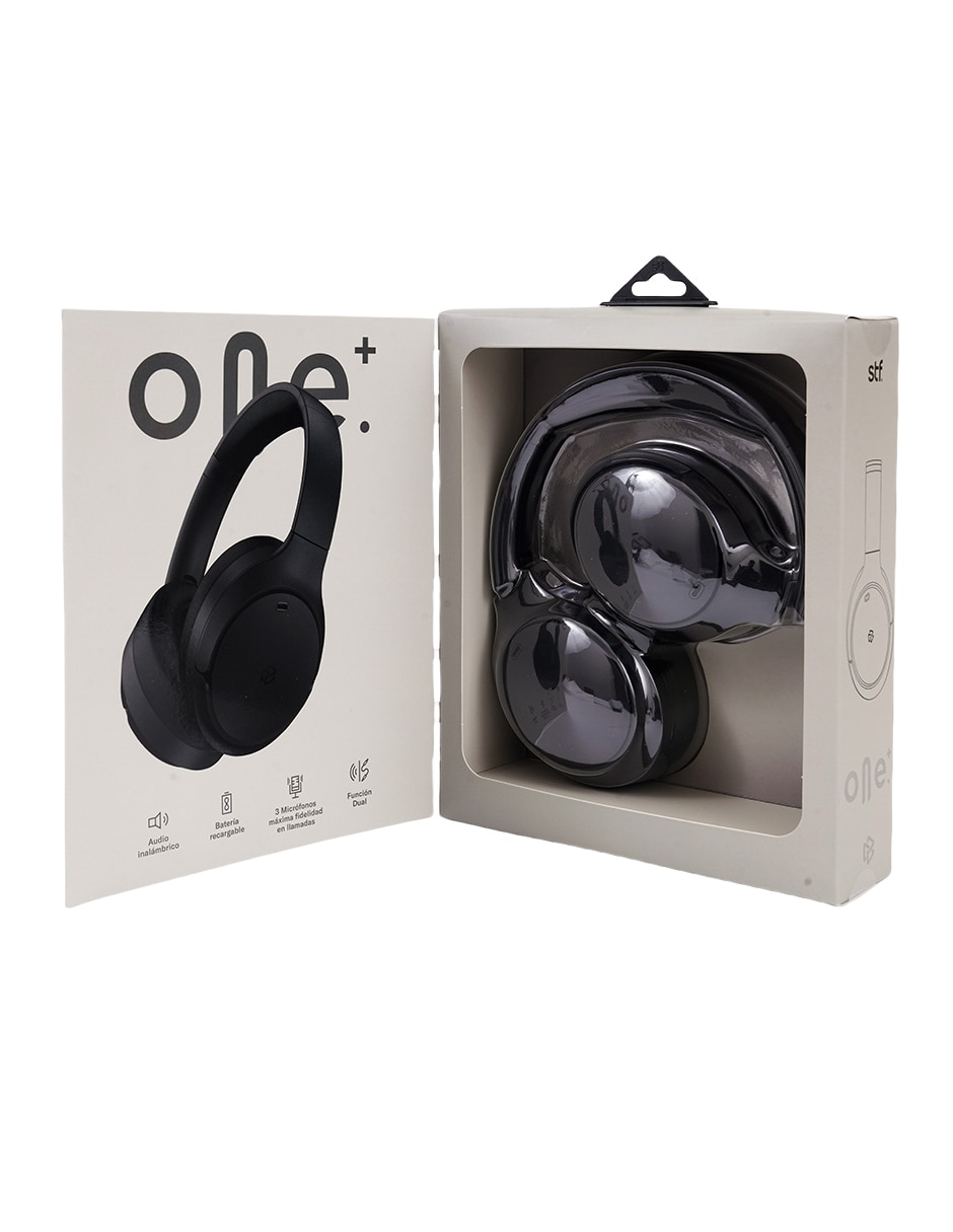 AUDÍFONOS ON-EAR STF ONE PLUS, NEGRO