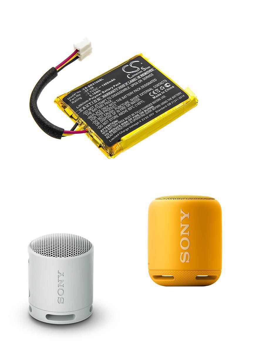 Batería recargable de repuesto 1435 mah para bocina Sony 2