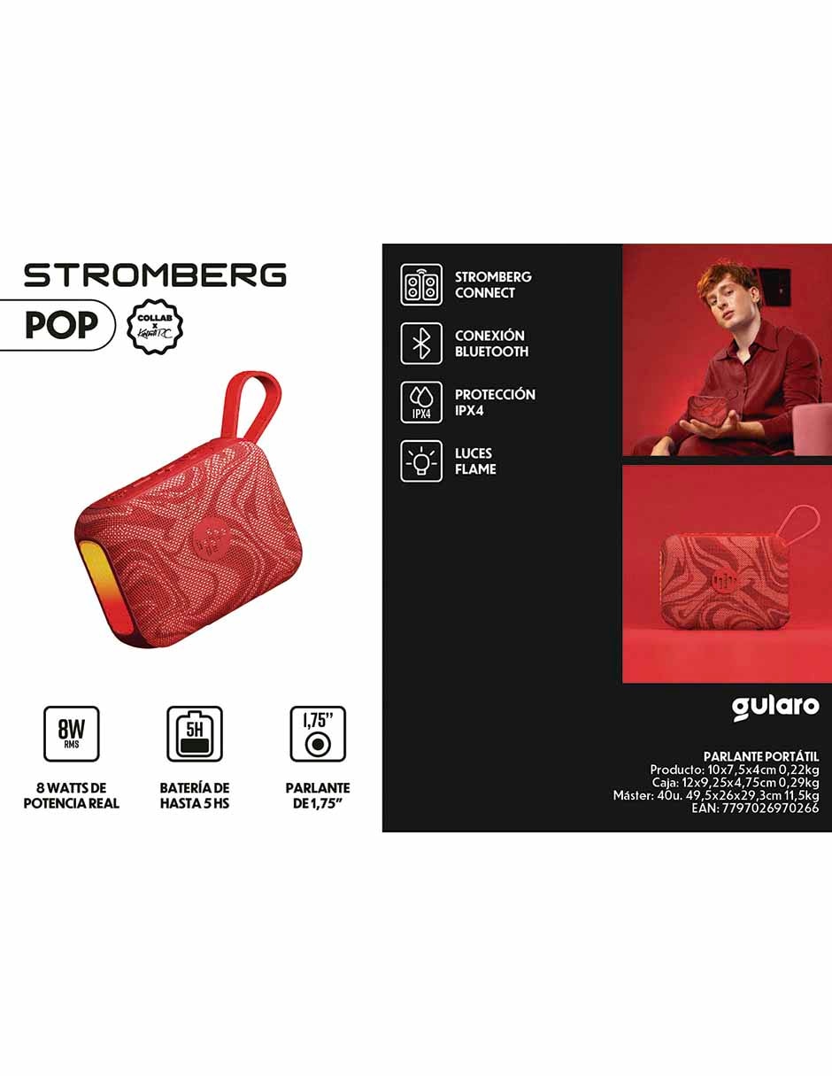 Bocina portátil Pop bluetooth 13