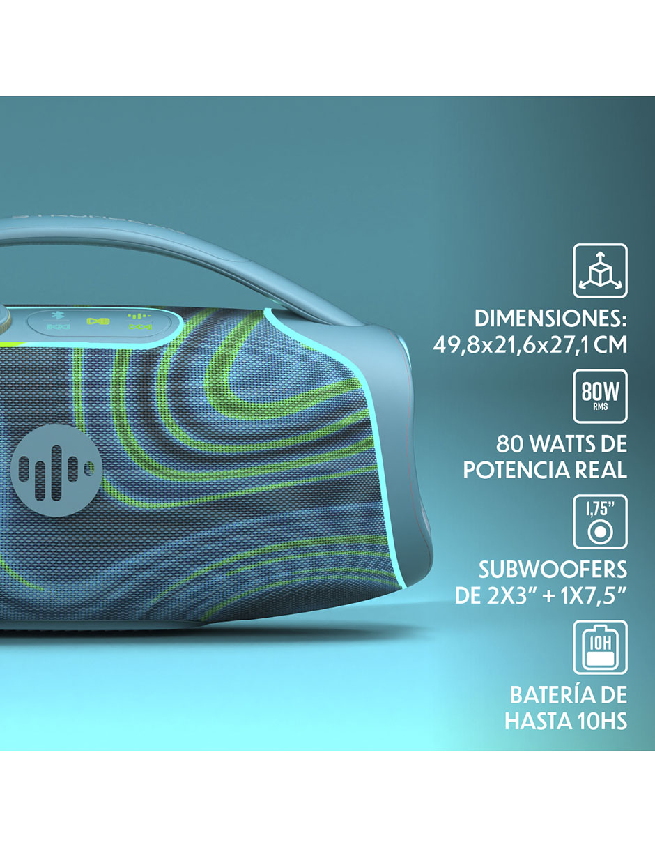 Bocina portátil Mega-Force bluetooth 8