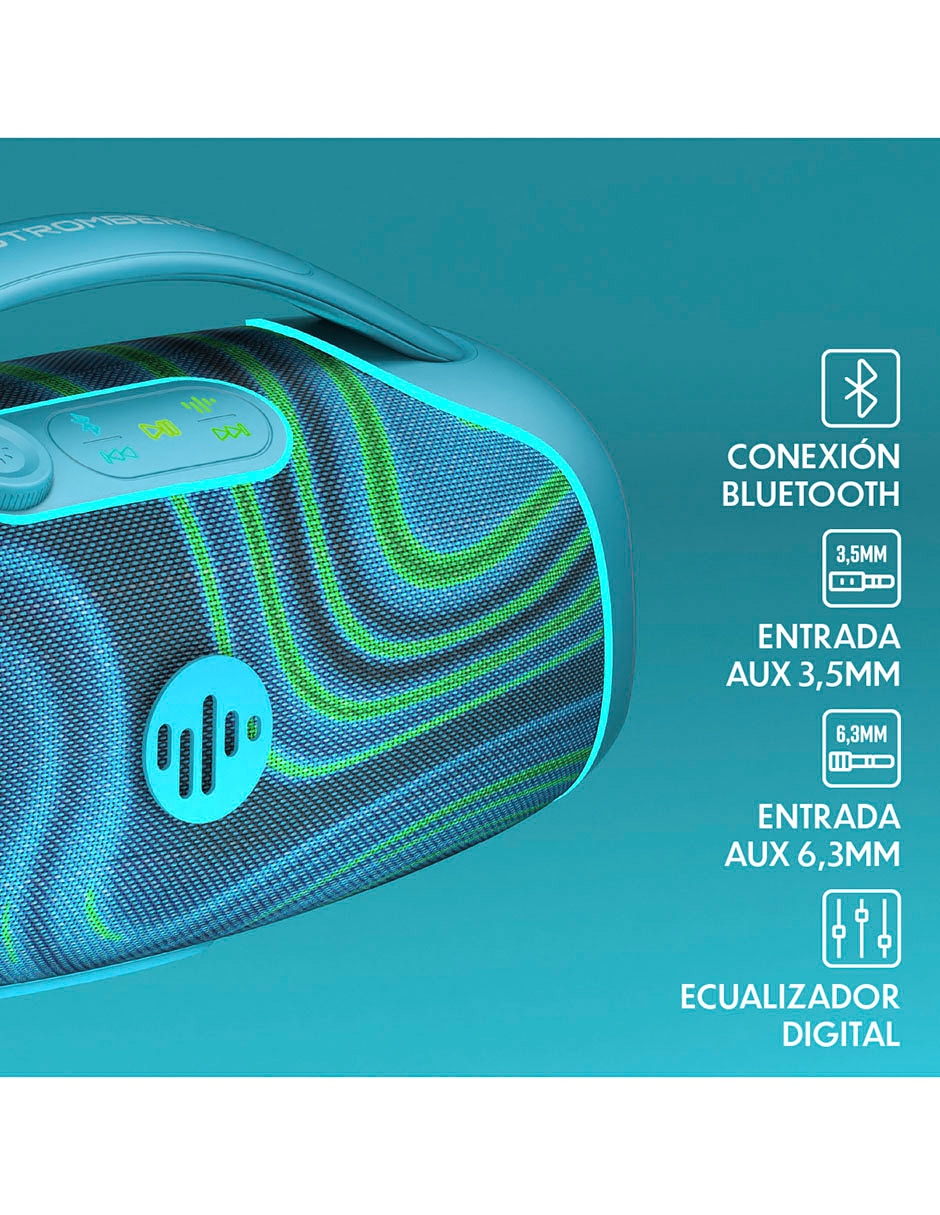 Bocina portátil Mega-Force bluetooth 9