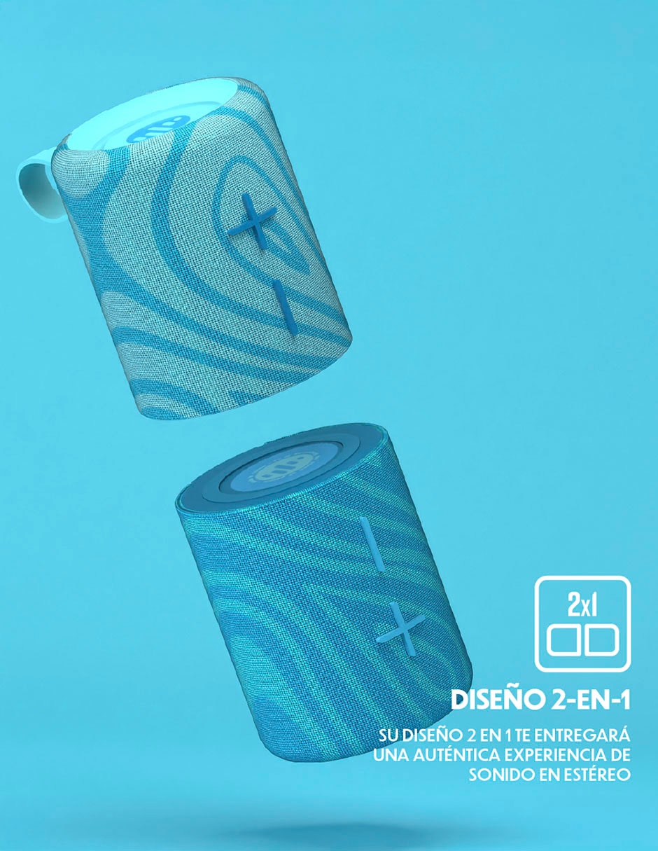 Bocina portátil Twin-2 bluetooth 7