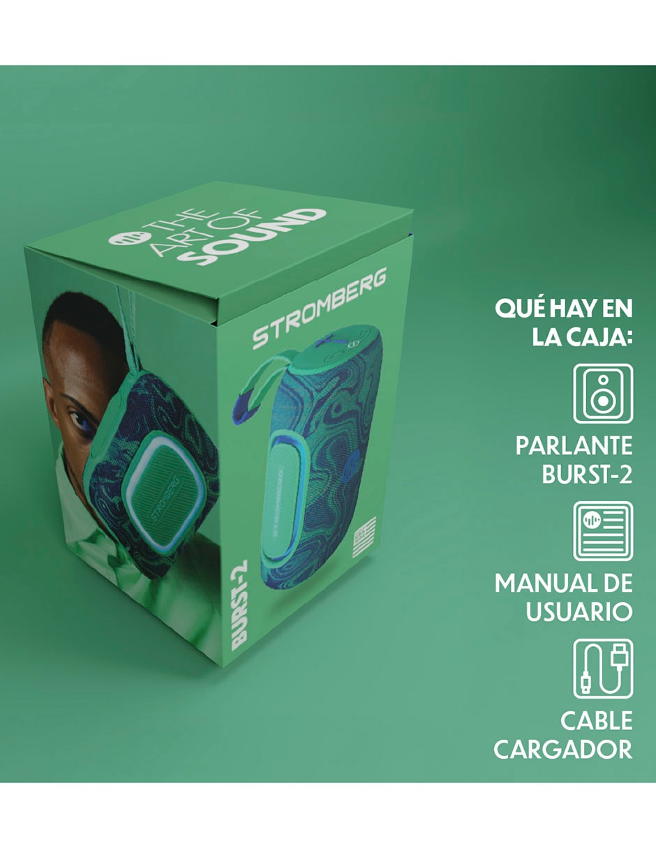 Bocina portátil Burst-2 bluetooth 17