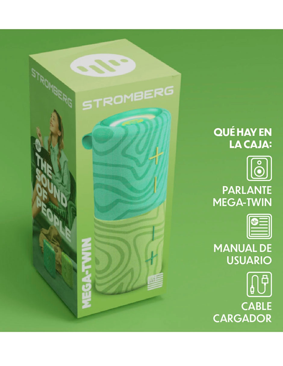 Bocina portátil Mega-Twin bluetooth 13